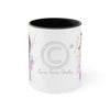 Seahorse Zebra Watercolor Splash Ink Art Accent Coffee Mug 11Oz Black /