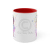 Seahorse Zebra Watercolor Splash Ink Art Accent Coffee Mug 11Oz Red /
