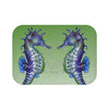 Seahorses Green Bubbles Art Bath Mat Small 24X17 Home Decor