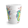 Seahorses In Kelp Watercolor White Latte Mug Mug