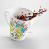 Seahorses In Kelp Watercolor White Latte Mug Mug