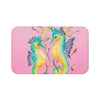 Seahorses Kelp Pink Art Bath Mat Large 34X21 Home Decor