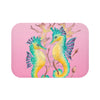 Seahorses Kelp Pink Art Bath Mat Small 24X17 Home Decor