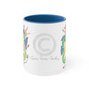 Seahorses Kelp Watercolor On White Art Accent Coffee Mug 11Oz Blue /