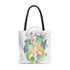 Seahorses Kelp White Tote Bag Bags