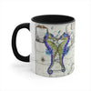 Seahorses Love Purple Vintage Map Nautical Accent Coffee Mug 11Oz