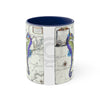 Seahorses Love Purple Vintage Map Nautical Accent Coffee Mug 11Oz