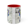 Seahorses Love Purple Vintage Map Nautical Accent Coffee Mug 11Oz Red /