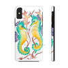 Seahorses Love Watercolor Ink Art Case Mate Tough Phone Cases Iphone X