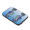 Seahorses Watercolor Blue Laptop Sleeve