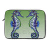 Seahorses Watercolor Green Laptop Sleeve 13