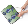 Seahorses Watercolor Green Laptop Sleeve