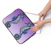 Seahorses Watercolor Purple Laptop Sleeve