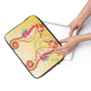 Seahorses Watercolor Yellow Laptop Sleeve