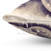 Sepia Brushed Tentacles Square Pillow Home Decor