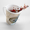 Shark Watercolor & Compass Art White Latte Mug Mug