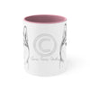 She Husky Dog On White Art Accent Coffee Mug 11Oz Pink /
