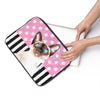 Siamese Cat Polka Dot Watercolor Pink Laptop Sleeve
