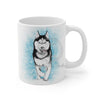 Siberian Husky Polar Sled Dog Running Snow Art Mug 11Oz