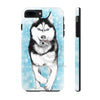 Siberian Husky Polar Sled Dog Running Snow Art White Case Mate Tough Phone Cases Iphone 7 Plus 8