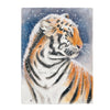 Siberian Tiger In The Snow Watercolor Art Velveteen Plush Blanket 60 × 80 All Over Prints
