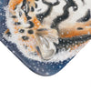 Siberian Tiger Snow Watercolor Art Bath Mat Home Decor