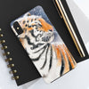 Siberian Tiger Snow Watercolor Case Mate Tough Phone Cases