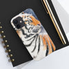 Siberian Tiger Snow Watercolor Case Mate Tough Phone Cases