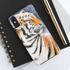 Siberian Tiger Snow Watercolor Case Mate Tough Phone Cases