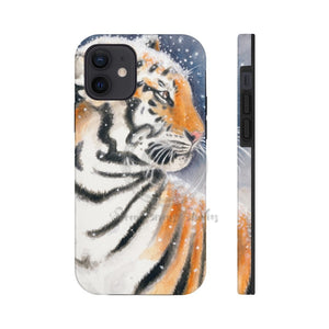 Siberian Tiger Snow Watercolor Case Mate Tough Phone Cases Iphone 12