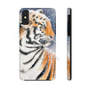 Siberian Tiger Snow Watercolor Case Mate Tough Phone Cases Iphone X