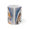 Siberian Tiger Snow Watercolor Mug 11Oz