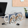 Siberian Tiger Snow Watercolor Mug 11Oz