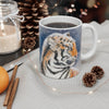 Siberian Tiger Snow Watercolor Mug 11Oz