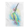 Singing Annas Hummingbird Art Velveteen Plush Blanket 30 × 40 All Over Prints