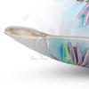 Singing Hummingbird Watercolor Art Square Pillow Home Decor