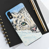 Snow Leopard I Watercolor Art Case Mate Tough Phone Cases