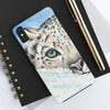 Snow Leopard I Watercolor Art Case Mate Tough Phone Cases