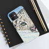 Snow Leopard I Watercolor Art Case Mate Tough Phone Cases