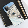 Snow Leopard I Watercolor Art Case Mate Tough Phone Cases
