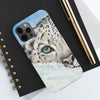 Snow Leopard I Watercolor Art Case Mate Tough Phone Cases