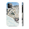 Snow Leopard I Watercolor Art Case Mate Tough Phone Cases Iphone 11 Pro