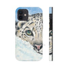 Snow Leopard I Watercolor Art Case Mate Tough Phone Cases Iphone 12