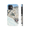 Snow Leopard I Watercolor Art Case Mate Tough Phone Cases Iphone 12 Mini