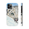 Snow Leopard I Watercolor Art Case Mate Tough Phone Cases Iphone 12 Pro
