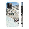 Snow Leopard I Watercolor Art Case Mate Tough Phone Cases Iphone 12 Pro Max