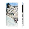 Snow Leopard I Watercolor Art Case Mate Tough Phone Cases Iphone Xs