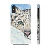 Snow Leopard I Watercolor Art Case Mate Tough Phone Cases Iphone Xs Max