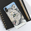 Snow Leopard Ii Watercolor Art Case Mate Tough Phone Cases