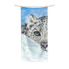 Snow Leopard Ii Watercolor Art Polycotton Towel 36 × 72 Home Decor
